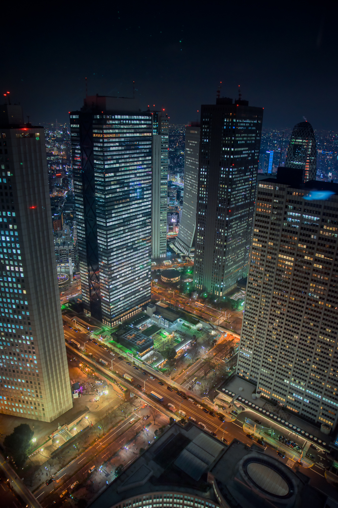 2016-2622 Tokyo - Metropolitan Government Building City Nightshot Vertical Edition